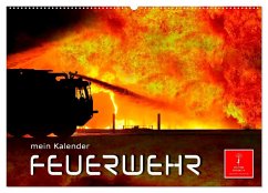 Feuerwehr - mein Kalender (Wandkalender 2025 DIN A2 quer), CALVENDO Monatskalender