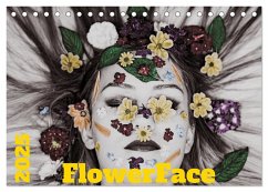 FlowerFace (Tischkalender 2025 DIN A5 quer), CALVENDO Monatskalender