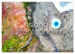 Island Luftaufnahmen (Wandkalender 2025 DIN A2 quer), CALVENDO Monatskalender