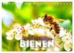 Die Welt der fleißigen Bienen (Tischkalender 2025 DIN A5 quer), CALVENDO Monatskalender - Calvendo;Monkey, Happy