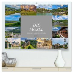 Die Mosel zwischen Koblenz und Trier (hochwertiger Premium Wandkalender 2025 DIN A2 quer), Kunstdruck in Hochglanz