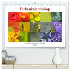 Farbenkaleidoskop (hochwertiger Premium Wandkalender 2025 DIN A2 quer), Kunstdruck in Hochglanz - Calvendo;Wolf, Heiko