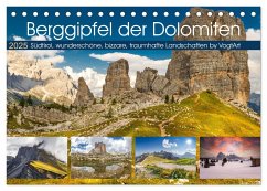Berggipfel der Dolomiten (Tischkalender 2025 DIN A5 quer), CALVENDO Monatskalender