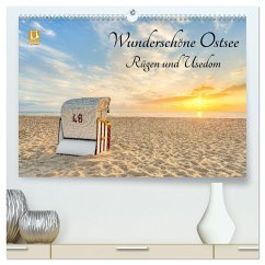 Wunderschöne Ostsee Rügen und Usedom (hochwertiger Premium Wandkalender 2025 DIN A2 quer), Kunstdruck in Hochglanz - Calvendo;Valjak, Michael