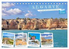 Algarve - Portugals malerische Küstenlandschaften (Tischkalender 2025 DIN A5 quer), CALVENDO Monatskalender