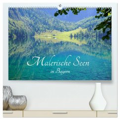 Malerische Seen in Bayern (hochwertiger Premium Wandkalender 2025 DIN A2 quer), Kunstdruck in Hochglanz