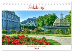 Salzburg - Die romantische Mozartstadt (Tischkalender 2025 DIN A5 quer), CALVENDO Monatskalender