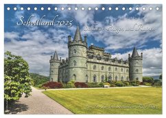 Schottland 2025 Schlösser, Burgen und Ruinen (Tischkalender 2025 DIN A5 quer), CALVENDO Monatskalender