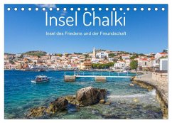 Insel Chalki (Tischkalender 2025 DIN A5 quer), CALVENDO Monatskalender