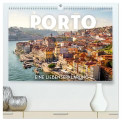 Porto - Eine Liebeserklärung (hochwertiger Premium Wandkalender 2025 DIN A2 quer), Kunstdruck in Hochglanz - Calvendo;SF