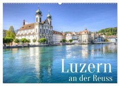 Luzern an der Reuss (Wandkalender 2025 DIN A2 quer), CALVENDO Monatskalender