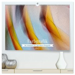 Farbgrafik - Die Schönheit der abstrakten Fotografie (hochwertiger Premium Wandkalender 2025 DIN A2 quer), Kunstdruck in Hochglanz - Calvendo;Tessarolo, Franco