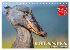 UGANDA - Perle Afrikas (Tischkalender 2025 DIN A5 quer), CALVENDO Monatskalender