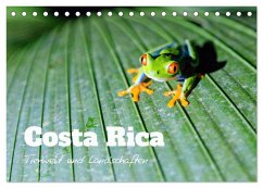 Costa Rica - Tierwelt und Landschaften (Tischkalender 2025 DIN A5 quer), CALVENDO Monatskalender