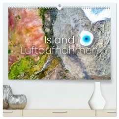 Island Luftaufnahmen (hochwertiger Premium Wandkalender 2025 DIN A2 quer), Kunstdruck in Hochglanz - Calvendo;SF