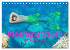 Meerjungfrauen - der Zauber lebt (Tischkalender 2025 DIN A5 quer), CALVENDO Monatskalender - Calvendo;Brunner-Klaus, Liselotte