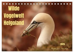 Wilde Vogelwelt Helgoland (Tischkalender 2025 DIN A5 quer), CALVENDO Monatskalender