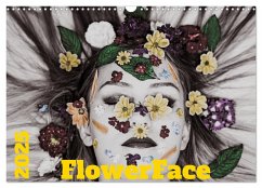 FlowerFace (Wandkalender 2025 DIN A3 quer), CALVENDO Monatskalender