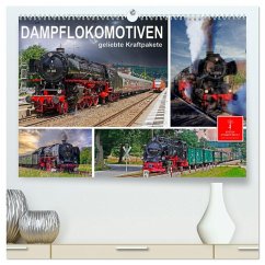 Dampflokomotiven - geliebte Kraftpakete (hochwertiger Premium Wandkalender 2025 DIN A2 quer), Kunstdruck in Hochglanz