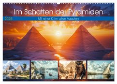 Im Schatten der Pyramidern (Wandkalender 2025 DIN A2 quer), CALVENDO Monatskalender