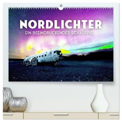 Nordlichter - ein beeindruckendes Schauspiel. (hochwertiger Premium Wandkalender 2025 DIN A2 quer), Kunstdruck in Hochglanz