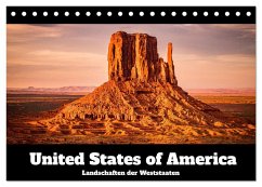 USA: Landschaften der Weststaaten (Tischkalender 2025 DIN A5 quer), CALVENDO Monatskalender