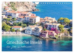 Griechische Inseln - Ein Jahr im Mittelmeer (Wandkalender 2025 DIN A4 quer), CALVENDO Monatskalender