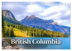 British Columbia - Faszination Kanada (Tischkalender 2025 DIN A5 quer), CALVENDO Monatskalender - Calvendo;Monkey, Happy