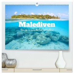 Malediven - Reise in ein Naturparadies (hochwertiger Premium Wandkalender 2025 DIN A2 quer), Kunstdruck in Hochglanz