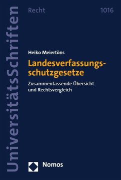 Landesverfassungsschutzgesetze (eBook, PDF) - Meiertöns, Heiko