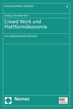 Crowd Work und Plattformökonomie (eBook, PDF) - Schneider-Dörr, Andreja