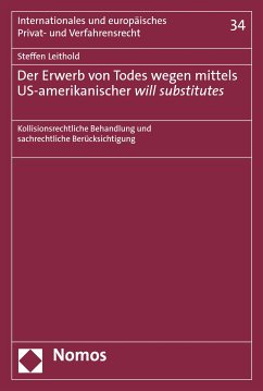 Der Erwerb von Todes wegen mittels US-amerikanischer will substitutes (eBook, PDF) - Leithold, Steffen