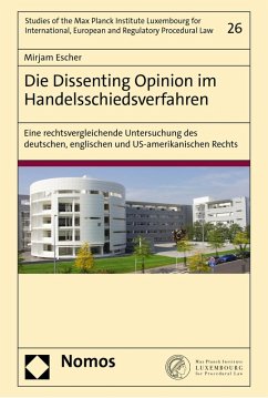 Die Dissenting Opinion im Handelsschiedsverfahren (eBook, PDF) - Escher, Mirjam