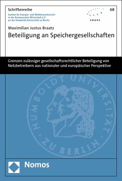 Beteiligung an Speichergesellschaften (eBook, PDF) - Braatz, Maximilian Justus
