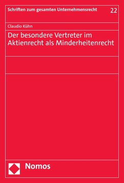 Der besondere Vertreter im Aktienrecht als Minderheitenrecht (eBook, PDF) - Kühn, Claudio