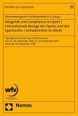 Integrität und Compliance im Sport   Internationale Bezüge des Sports und des Sportrechts   Schiedsrichter im Recht (eBook, PDF)