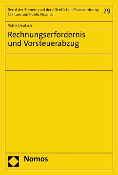 Rechnungserfordernis und Vorsteuerabzug (eBook, PDF) - Deutsch, Patrik