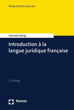 Introduction à la langue juridique française (eBook, PDF) - Schmidt-König, Christine