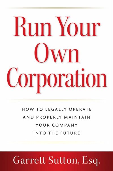 Run Your Own Corporation (eBook, ePUB)