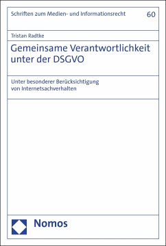 Gemeinsame Verantwortlichkeit unter der DSGVO (eBook, PDF) - Radtke, Tristan