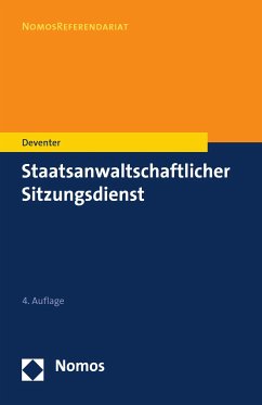 Staatsanwaltschaftlicher Sitzungsdienst (eBook, PDF) - Deventer, Anton