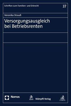 Versorgungsausgleich bei Betriebsrenten (eBook, PDF) - Strauß, Veronika