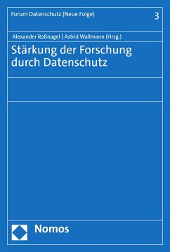 Stärkung der Forschung durch Datenschutz (eBook, PDF)