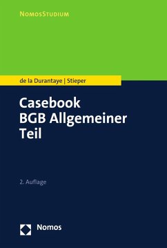 Casebook BGB Allgemeiner Teil (eBook, PDF) - de la Durantaye, Katharina; Stieper, Malte