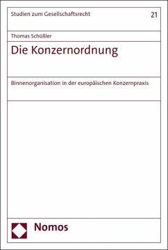 Die Konzernordnung (eBook, PDF) - Schüßler, Thomas
