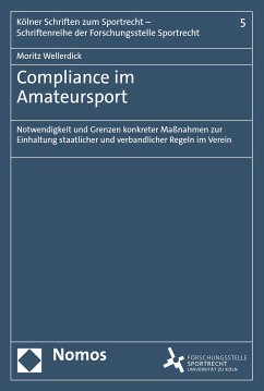 Compliance im Amateursport (eBook, PDF) - Wellerdick, Moritz