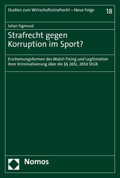 Strafrecht gegen Korruption im Sport? (eBook, PDF) - Sigmund, Julian