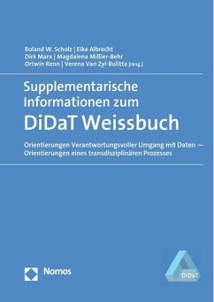 Cover Supplementarische Informationen zum DiDaT Weißbuch (eBook, PDF)