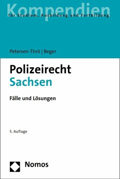 Polizeirecht Sachsen (eBook, PDF) - Petersen-Thrö, Ulf; Beger, Gritt