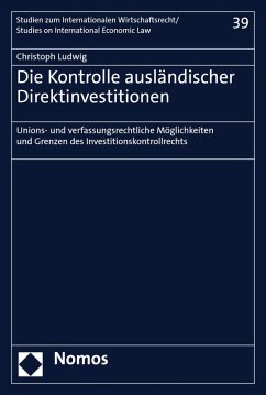 Cover Die Kontrolle ausländischer Direktinvestitionen (eBook, PDF)